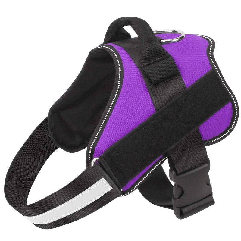 Bolux Dog Harness, No-Pull Reflective Dog Vest, Breathable Adjustable Pet Harness with Handle for Outdoor Walking - No More Pulling, Tugging or Choking (Purple, S) - Image 1